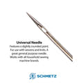 Schmetz Size 90/14 Universal Chrome Machine Needles (10pc)