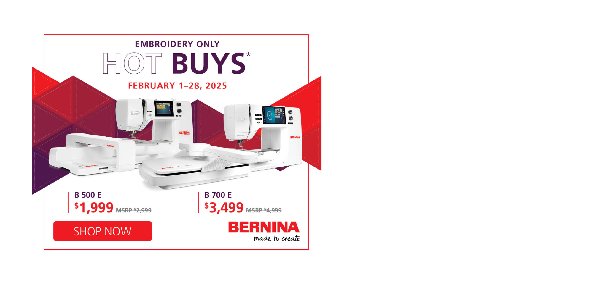 Bernina Specials