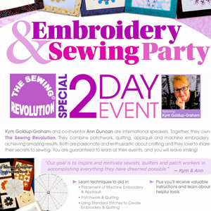 Janome M17 Embroidery & Sewing Party | 5/13-5/14 from 9AM-4PM
