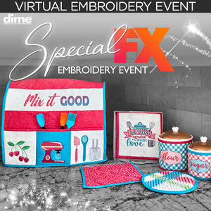 DIME: SpecialFX Virtual Embroidery Event