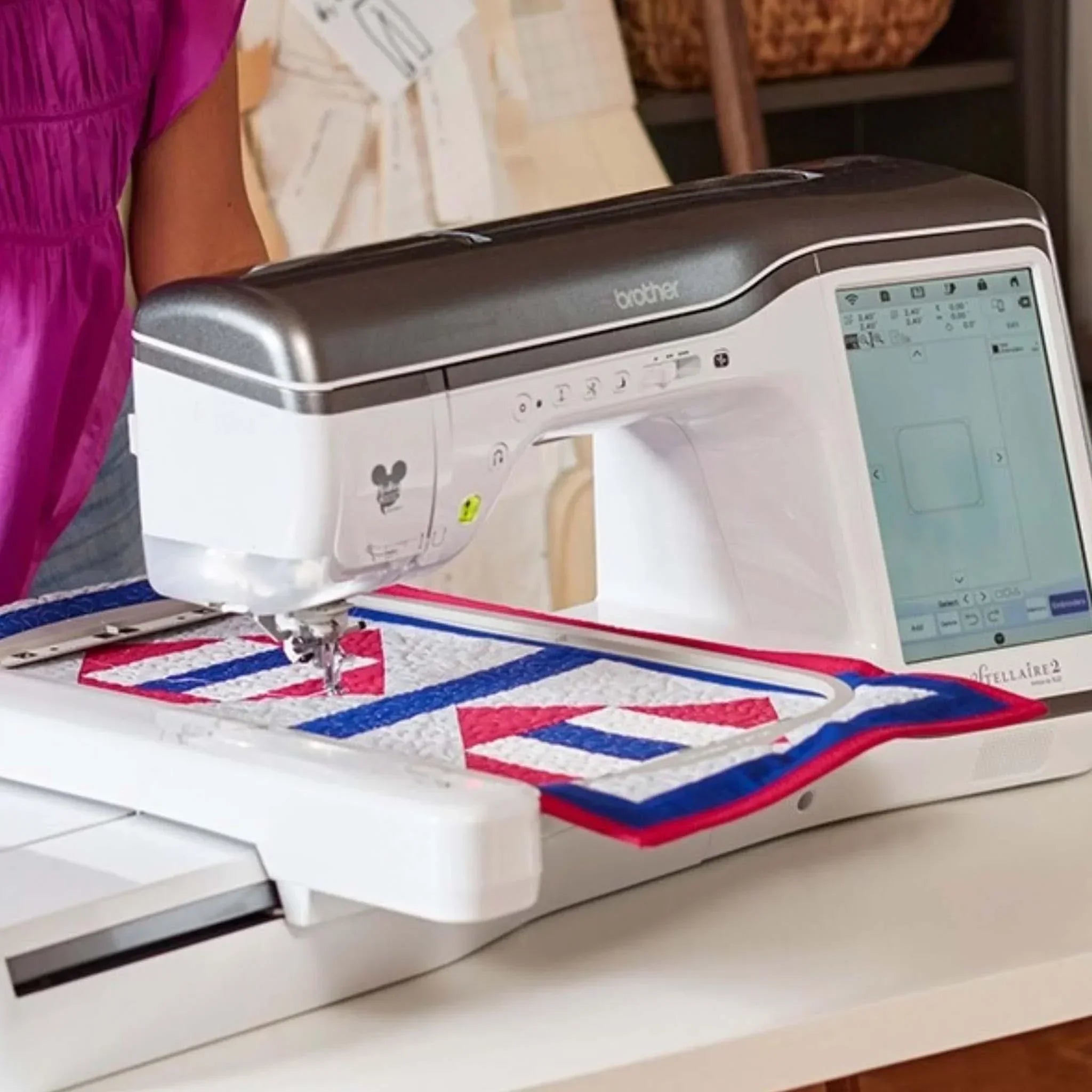 15+ Embroider With A Sewing Machine Brother Stellaire Innov-is XJ2 Embroidery and Sewing Machine
