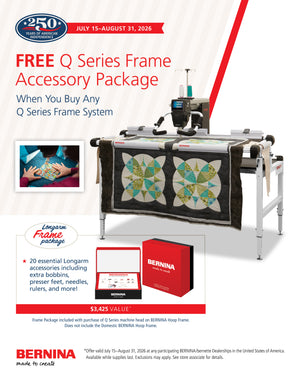 Bernina Q20 Long Arm Quilting Machine on Bernina Hoop Frame