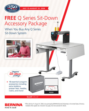 Bernina Q16 Long Arm Quilting Machine with Adjustable Folding Table