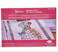 Embroidery upgrade kit packaging with floral design on a white background 