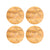 Windblown Star Round Coaster 4pc Set