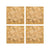Windblown Star Square Coaster 4pc Set