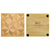 Windblown Star Square Coaster 4pc Set