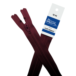 YKK 18" #3 Coil Zipper Cranberry Red