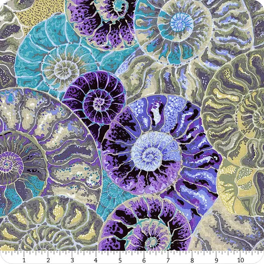 Kaffe Fassett Collective - Blue Ammonites - Meissner Sewing and Vacuum