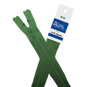 YKK 18" #3 Coil Zipper Green