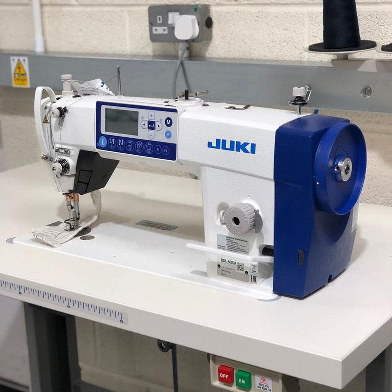 JUKI DDL-8000AS-MS - Direct-drive, High-speed, 1-needle,Lockstitch Machine with Automatic Thread Trimmer & Auto - Lifter & Assembled Table