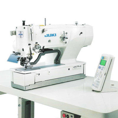 Juki LBH-783 Single Needle Lockstitch Buttonholing Industrial Machine Includes Table and Servo Motor (Table Comes Assembled)