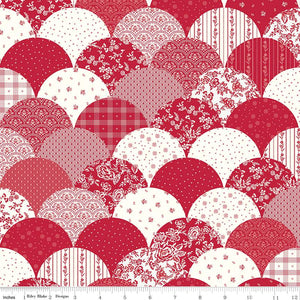 Red Delicious Scallops Cheater Print - Meissner Sewing and Vacuum