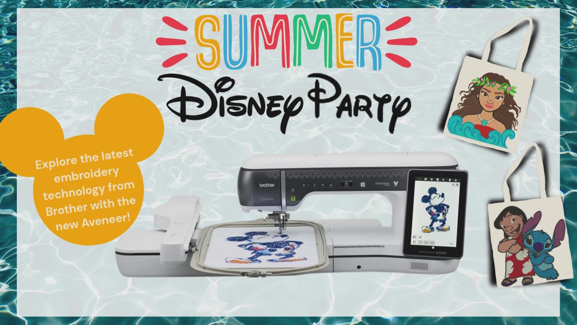 Summer Embroidery Disney Party | Sacramento