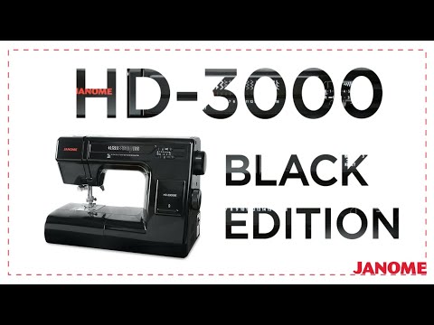 Janome HD3000 Sewing & Quilting Machine in Black