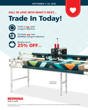 Bernina Q16 Long Arm Quilting Machine on Studio Frame 10'