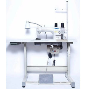 Juki DDL-5550N High-speed Single Needle Straight Lockstitch Industrial Sewing Machine with Table and Servo Motor (Table Comes Assembled)