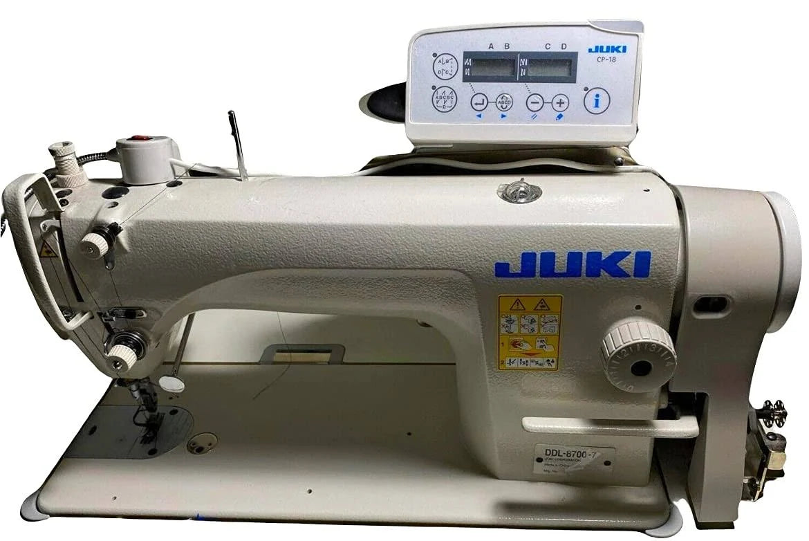 Juki DDL8700-7-WB AK CP18 Auto Backtack Thread Trim Foot Lift Machine/Stand