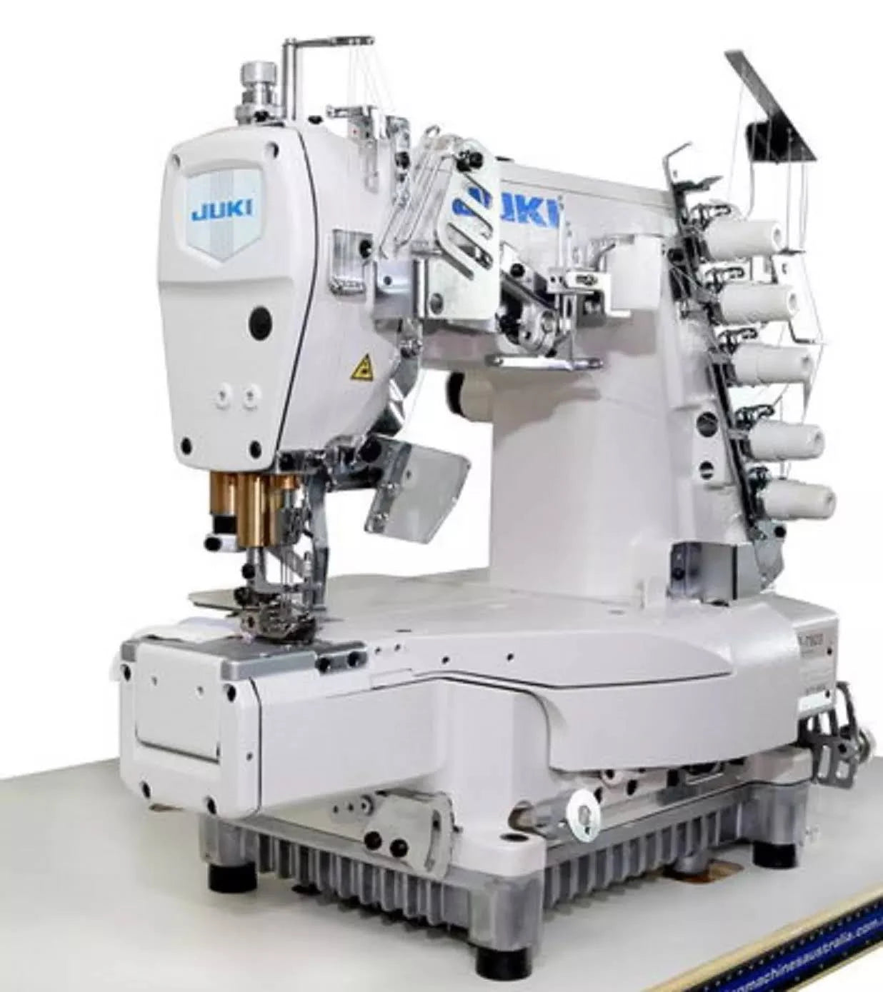 Juki MF-7923 - 3 Needle Coverstitch, , Cylinder Bed Industrial Machine w/ Table & Motor (Table Comes Assembled)