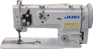 Juki LU-1508NS Single Needle Unison Feed Lock Stitch Machine with Vertical-axis Large Hook Includes Table and Servo Motor (Table Comes Assembled)