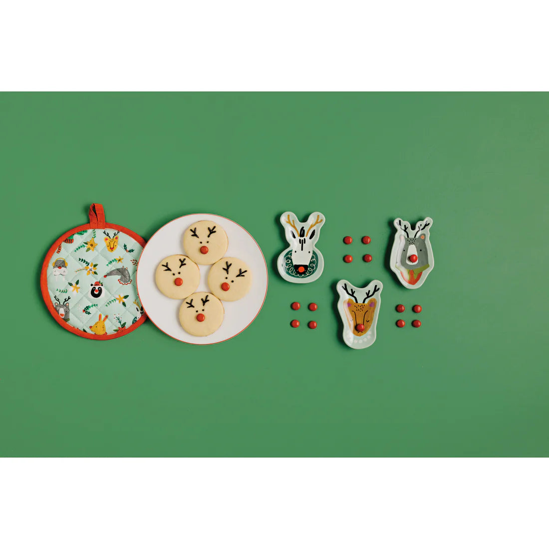 Rudolph Imposter Christmas Dishes Set of 3