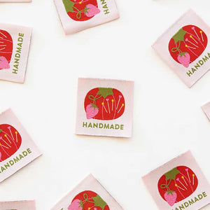 Tomato Pin Cushion Handmade Large Label