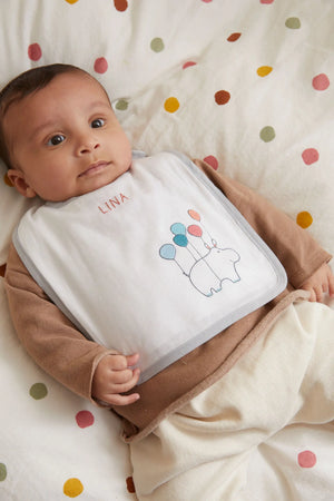 Floating Hippo Stitchable Bib