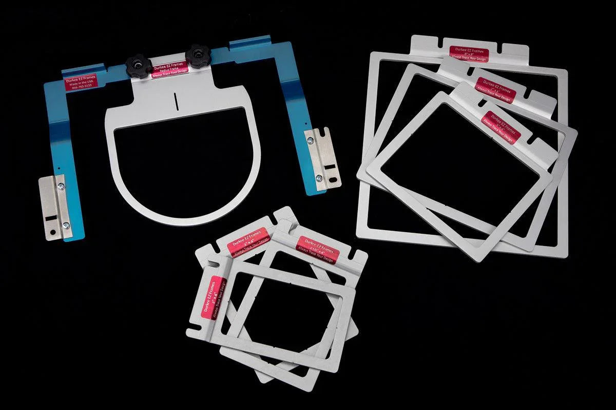 Machine Embroidery Rope Frame Durkee EZ Frames 7PC Combo Pack for Baby Lock & Brother Embroidery Machines